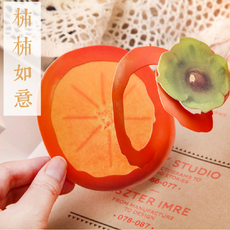 芯里话创意仿真水果苹果桃子贺卡小卡片小众ins风生日节日祝福卡|undefined