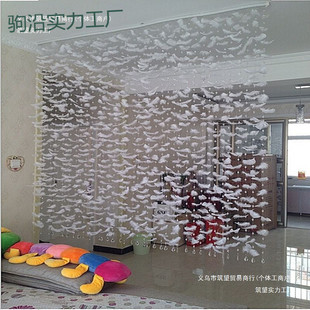 Tt Door Punch Finished New Bead Curtain Entrance Decoration Bedroom 2022 Feather Nordic Crystal Partition-Free Curtain Guest