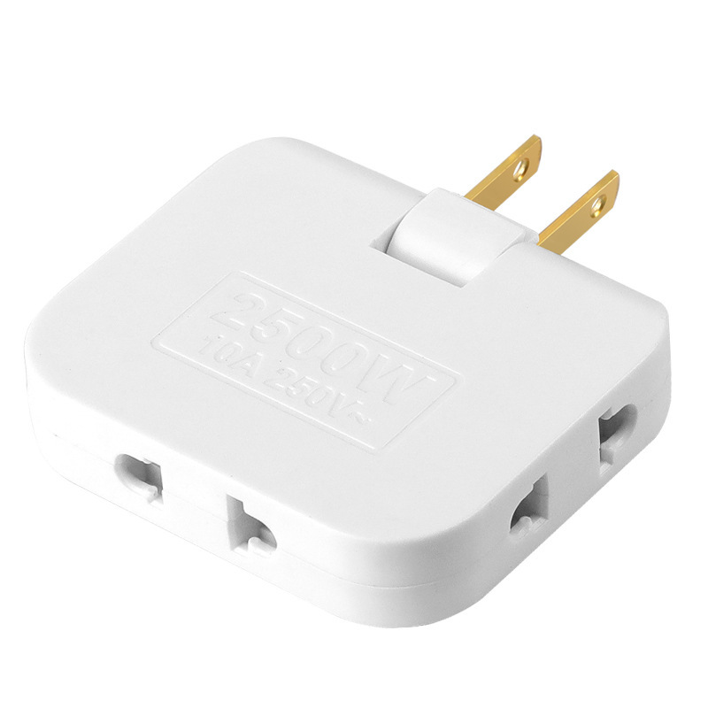 Enchufe de comercio exterior estándar de EE.UU. para enchufe de conversión transfronteriza 180 grados de rotación 2 a 6 convertidor de cobre puro de alimentación estándar europeo