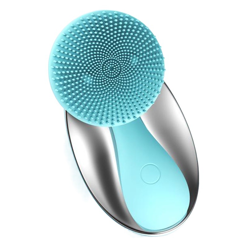 SJ01 Small Ruyi Magnetic Bead Massage Sonic Silicone Facial Cleanser Electric Multifunctional Facial Brush Rotary Rubbing