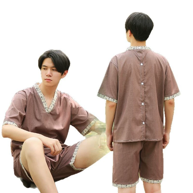 金东湖 Bathrobe for men and women, massager, Japanese and Korean, Korean style, V-neckline