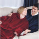 Explosions TV Pullover Hooded TV Blanket Couple Home Clothes Lazy Blanket Flannel Outdoor Warm Sports Blanket Cross-border