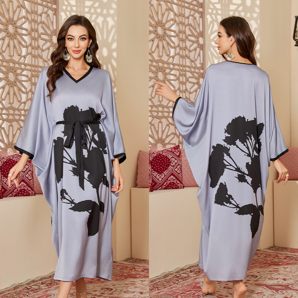 Amazon nuevo pijama de mujer pijama de mangas largas pijama de correa alta sensación de baño de satén DP3391