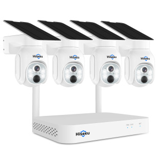 Hiseeu wireless WiFi solar battery monitoring suit outdoor camera security system two-way voice