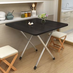 Folding Table Household Dining Table Rental House Rental Room Dining Small Table Dormitory Outdoor Portable Stall Simple Square Table