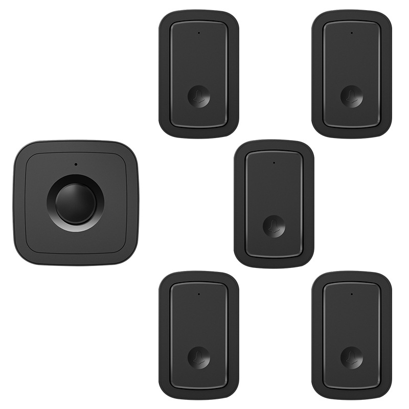 门铃无线家用智能超远距离电子遥控门铃五拖一接收插电老人呼叫器