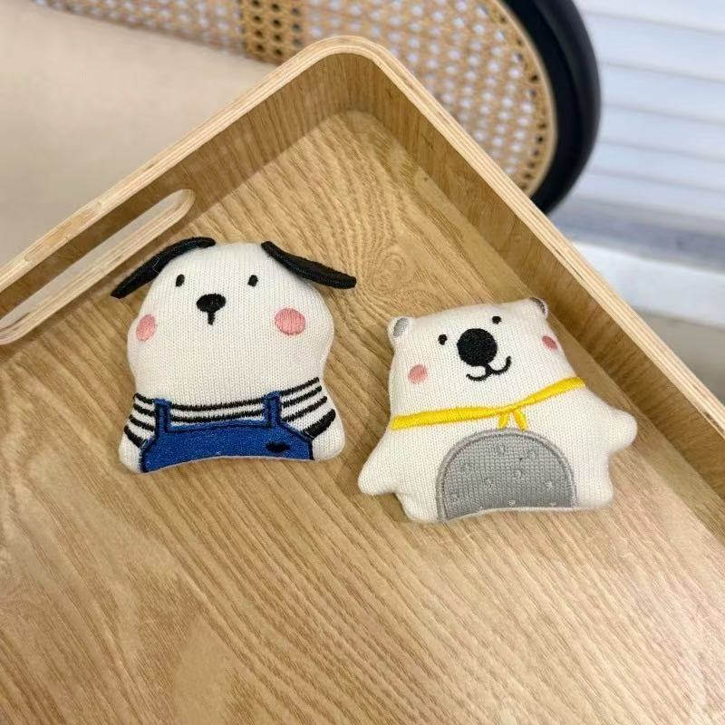 卡通毛绒公仔小熊小狗玩偶布艺胸针学生书包挂饰配件衣服围巾辅料|undefined