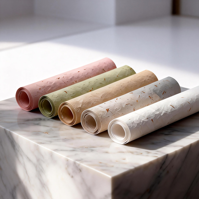 Papel Dongba hecho a mano con pétalos desgarrables, papel para envolver ramos, papel de encaje ligero de lujo, grueso y desgarrable, materiales para bricolaje.