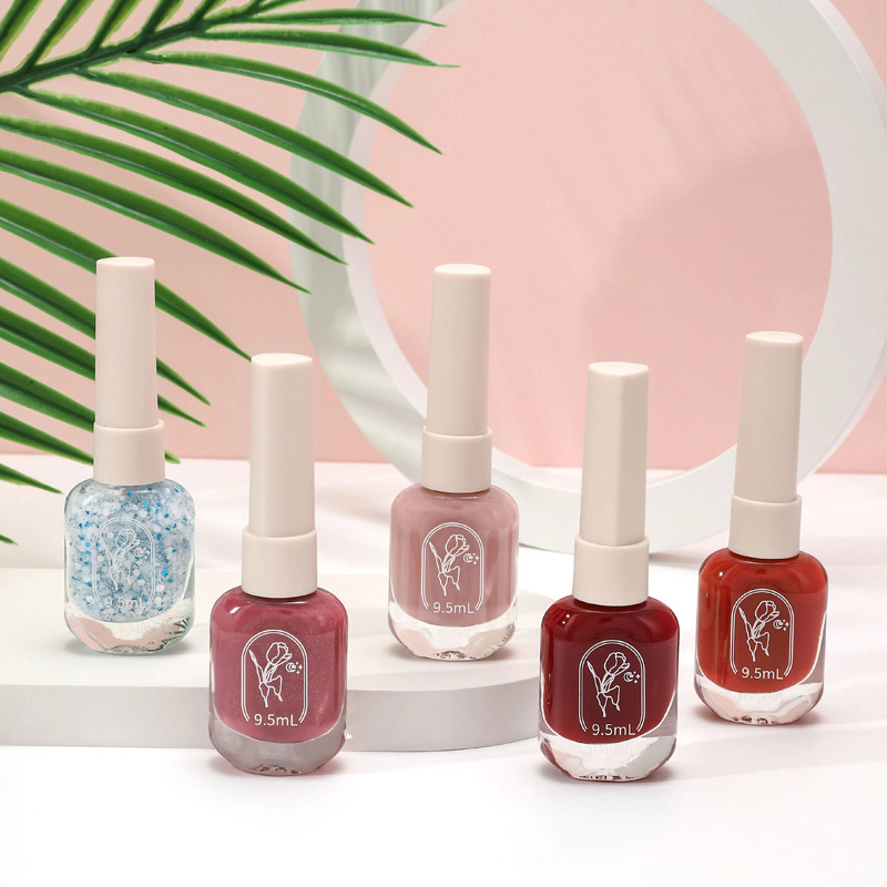 Luqiya new nail polish factory solid color summer durable waterproof non-peeling oily macaroon fruit green wholesale