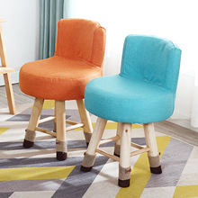 小凳子家用时尚创意小板凳宝宝沙发椅客厅布艺靠背矮凳成人换鞋凳