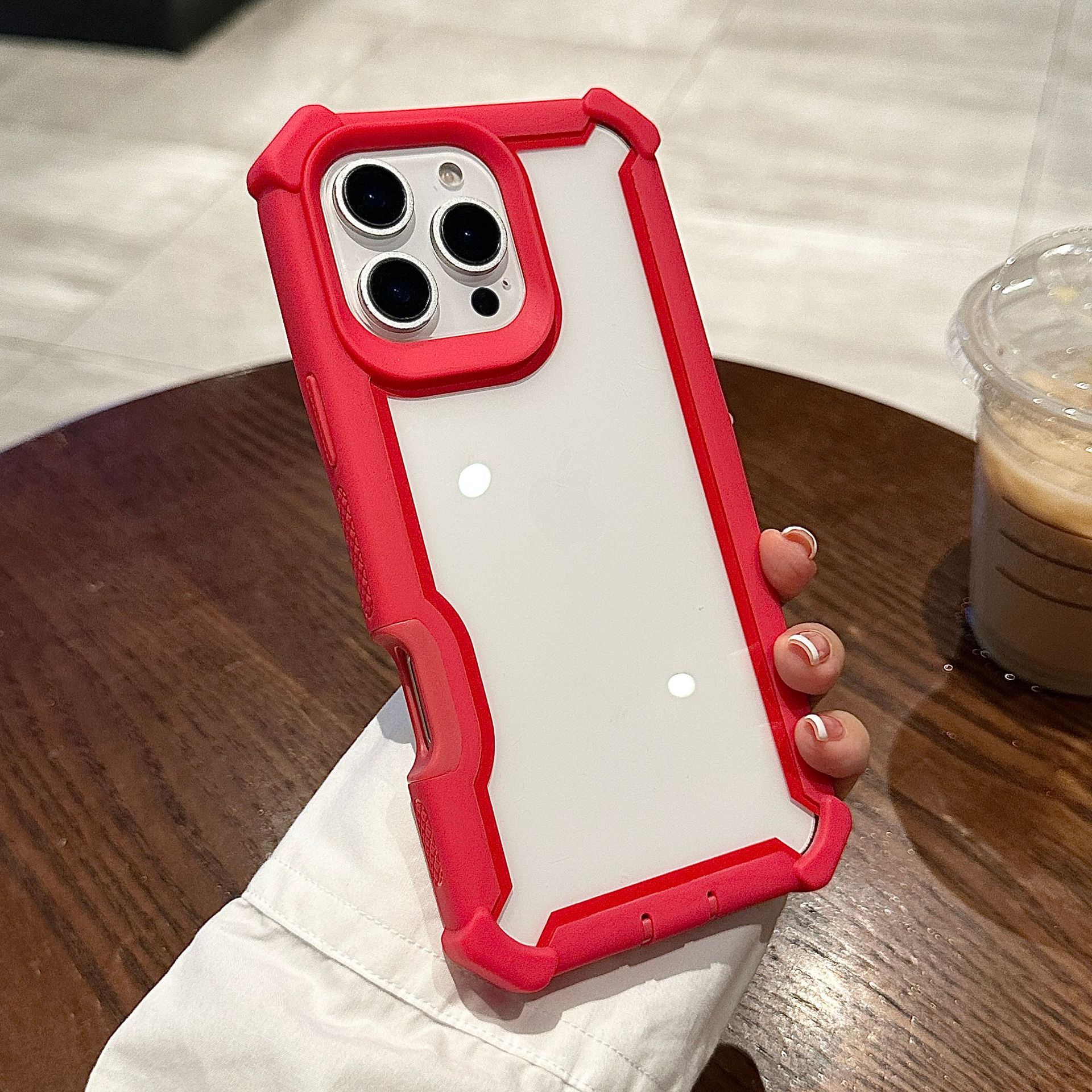 Nueva funda protectora transparente con succión magnética espacial transfronteriza, adecuada para iPhone 16 Pro Max y Apple 17 Air.