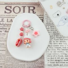 本物のバブルマートかわいいペンダントモリーキーホルダー携帯電話バックパック U ディスクペンダントクリエイティブ誕生日ギフト
