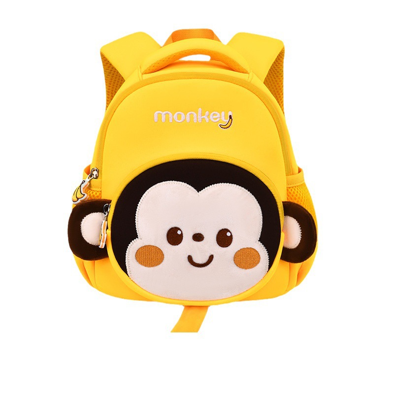 Kindergarten schoolbag pequeña clase media nuevo mono mochila de los niños ultra-ligero transpirable anti-perdido bebé mochila