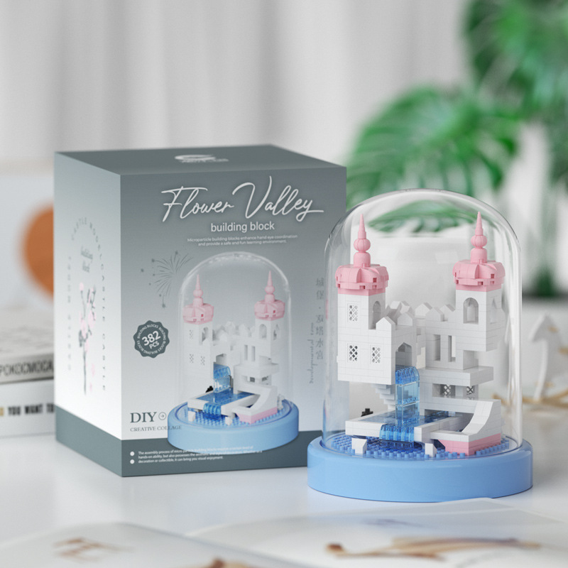Caja de flores compatible con palabras clave de alta rosa bloques de construcción buquete de flores inmortales juguetes de ensamblaje ornamentos hechos a mano regalos de Año Nuevo