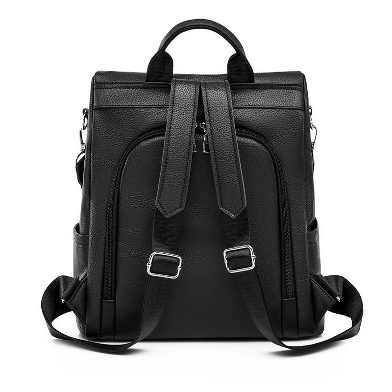 Mochila antirrobo para mujer 2024 nueva mochila de viaje al aire libre de color sólido simple y versátil bolsa de viaje urbano al por mayor