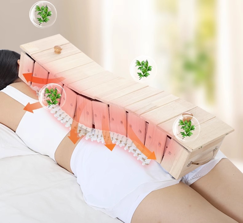 Long Snake Moxibustion Box Oak Wood Du Mai Ginger Moxa Tray for Spine Back and Abdomen Professional Use key features