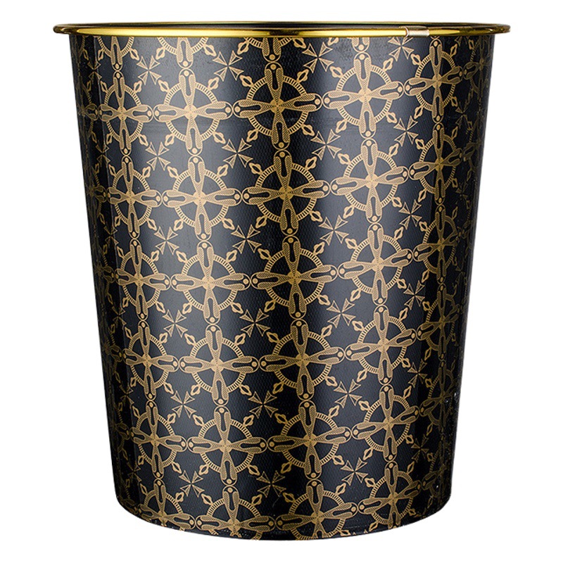 Creativo de plástico simple sala de estar baño basura del hogar puede DE ALTO aspecto clasificación de basura húmeda y seca sin tapa al por mayor