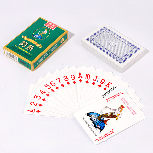 Fishing playing cards 10 sets 8068 Home entertainment chess and card room poker playing cards Egg fighting landlord 8639