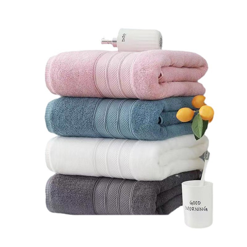 Toalla de baño hogar algodón absorbente sin pelusa Gran toalla de baño para adultos engrosada algodón Hotel Toalla de baño de comercio exterior