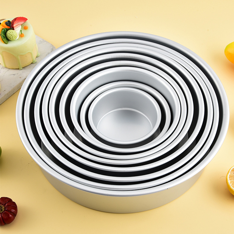 Anode Solid Base Basque Cake Mold Round Cheese Cheese Mousse Chiffon Cake Plate Kitchen Baking Tools