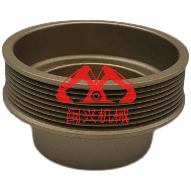 适用挖掘机小松PC200-6220-76D102发动机加强外130风扇皮带轮