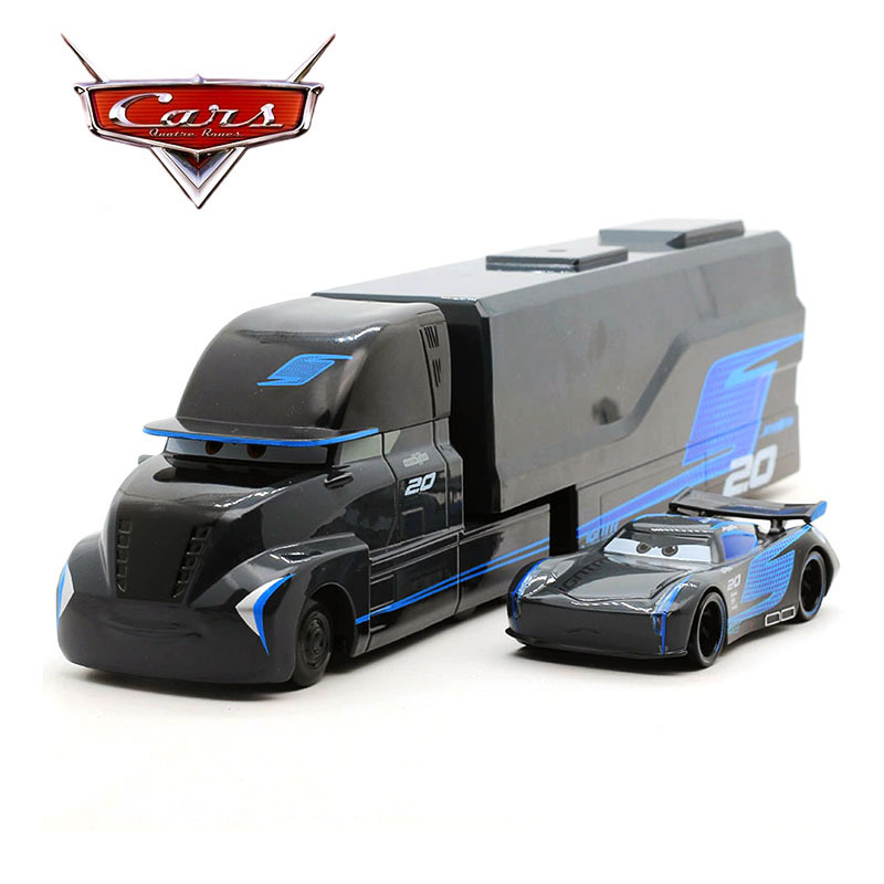 Cars Black Storm Jackson Cool Sister Container Truck Set Alloy Car Model Toy Truck Ornament