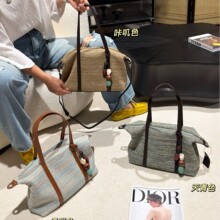 复古镂空编织包单肩大包女2026新款慵懒风大容量托特包斜挎枕头包