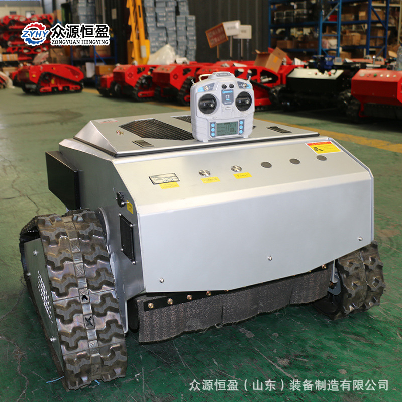 汽油遥控割草果园剪草机 园林杂草修剪众源履带遥控割草机