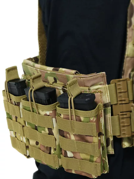 Tactical Triple Magazine Pouch Field 5.56 Vest Molle Accessory Miscellaneous Bag Ak M4 Storage Waist Bag Magazine Pouch