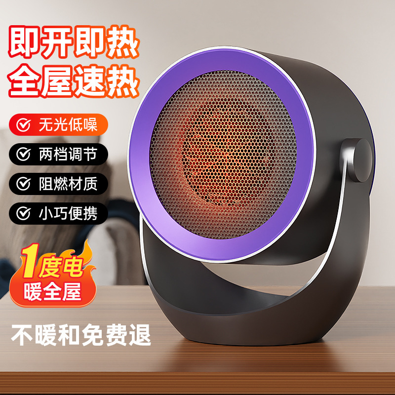 跨境新款桌面暖风机欧美规110v取暖器冬天速热家用办公取暖电暖气|undefined