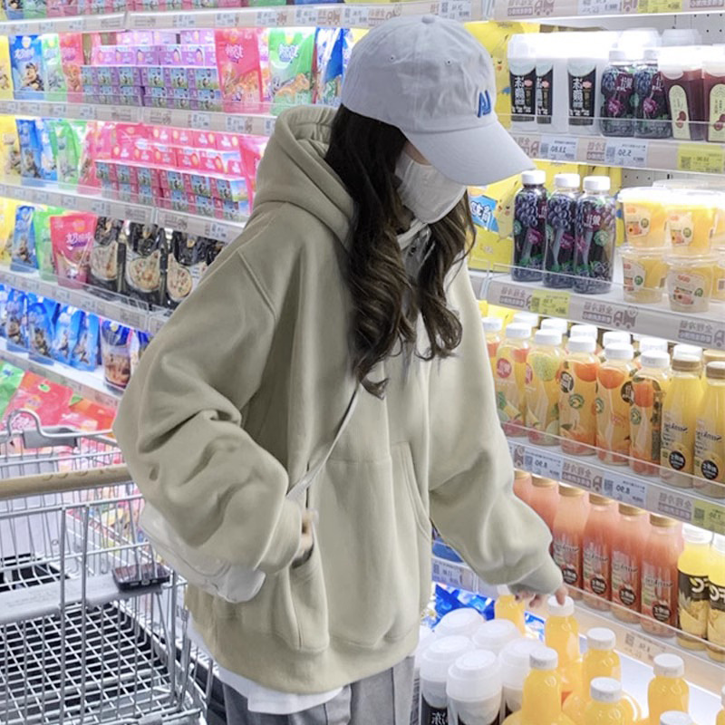 卫衣女秋冬款2025春秋新款连帽重磅秋季正肩宽松即墨小个子女装|undefined