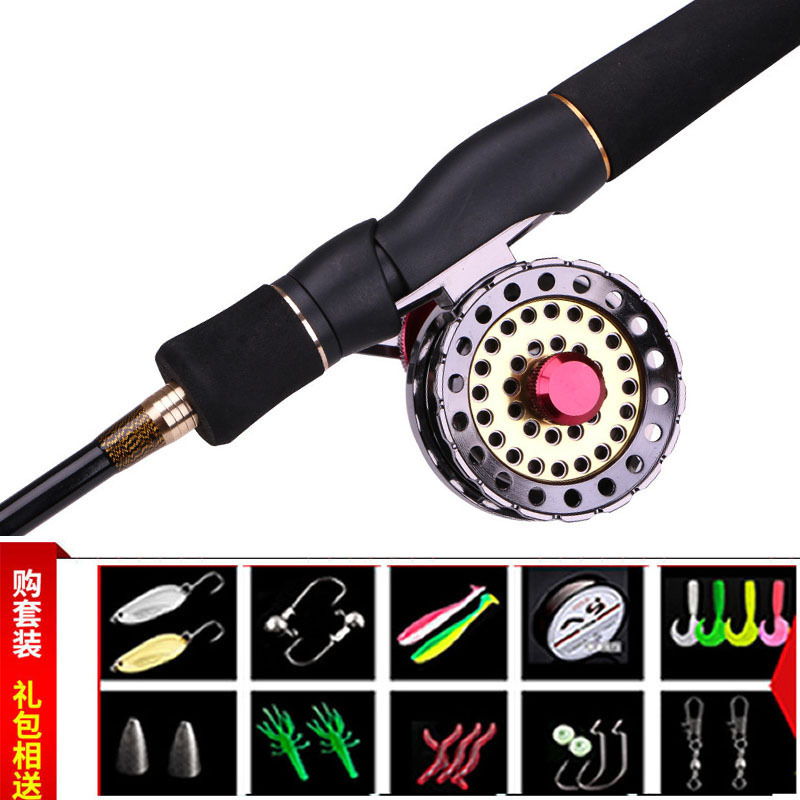 Nuevo estilo de balsa, cola suave, pequeño vástago de válvula, puente de lanzamiento de orilla, juego completo de balsa de pesca, varilla de tiro de largo alcance, caña de pesca de una sola caña de mar