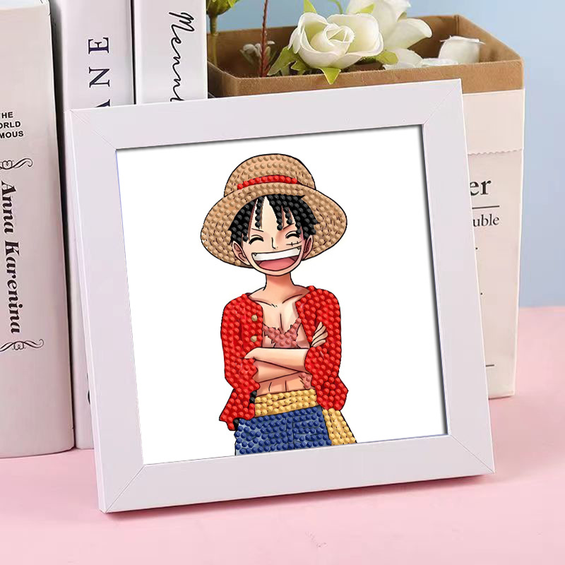 Diamante infantil DIY hecha a mano con material de marco paquete de dibujos animados Sanliou pegatinas de diamante regalo al por mayor pinturas de mampostería