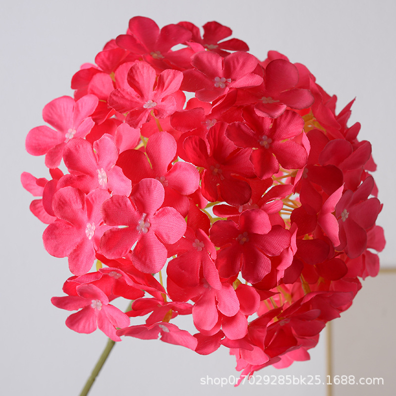 Piruleta de simulación, hortensia, hortensias grandes, boda, decoración de hileras de flores, decoración de arreglos florales para el hogar, decoración de flores decorativas