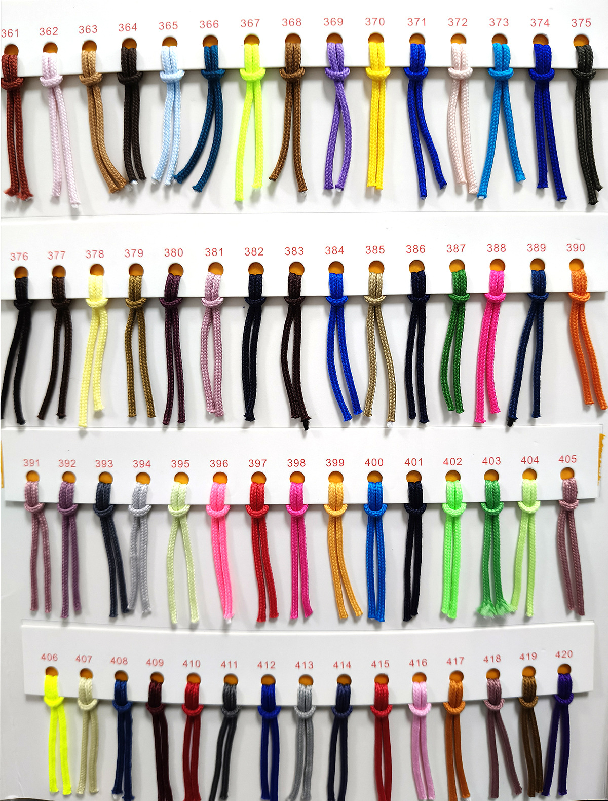 215 color de poliéster 2 / 2.5 / 3mm cuerdas de color redondas cuerdas de brazo cuerdas de correa cuerdas de cremallera de ropa