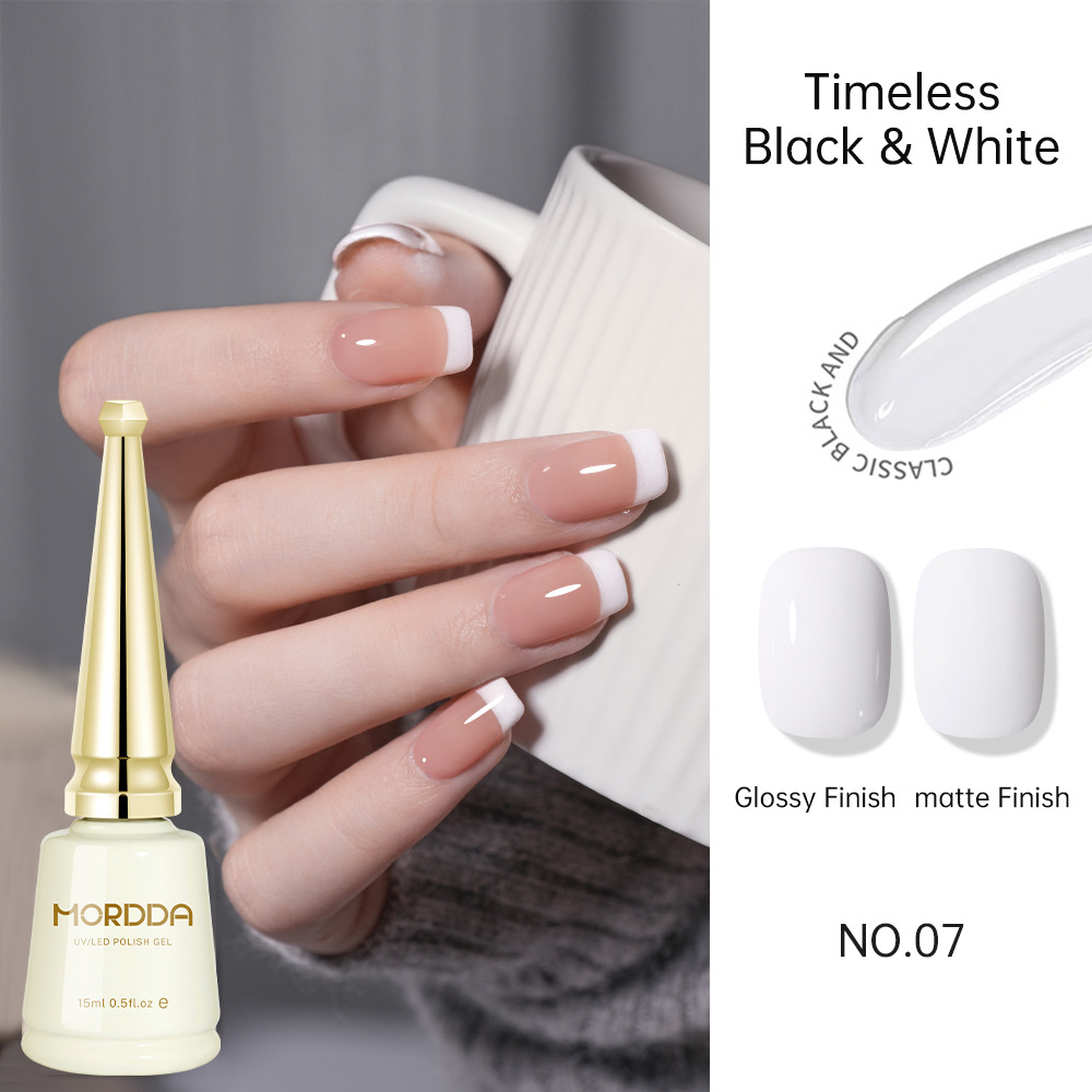 2025 nuevo color blanco blanco blanco puro blanco puro pegamento de manicura tienda de uñas colores populares
