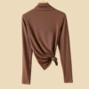 High-neck-coffee brown