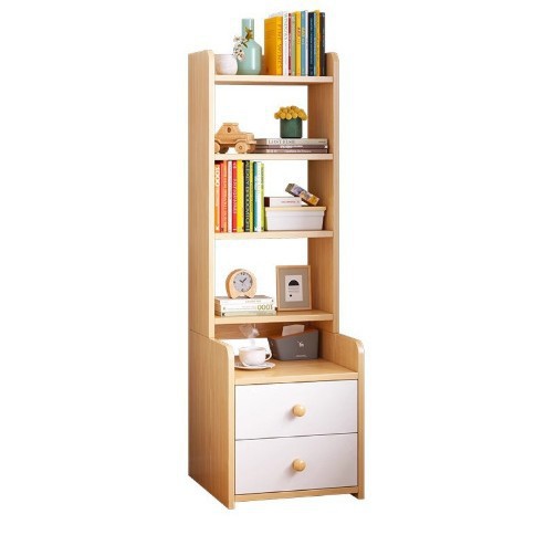 Mesa de cabezal de cama dormitorio doméstico elevado gabinete de lado de la cama simple estante moderno estante de libros multicapa armario de almacenamiento armario de almacenamiento