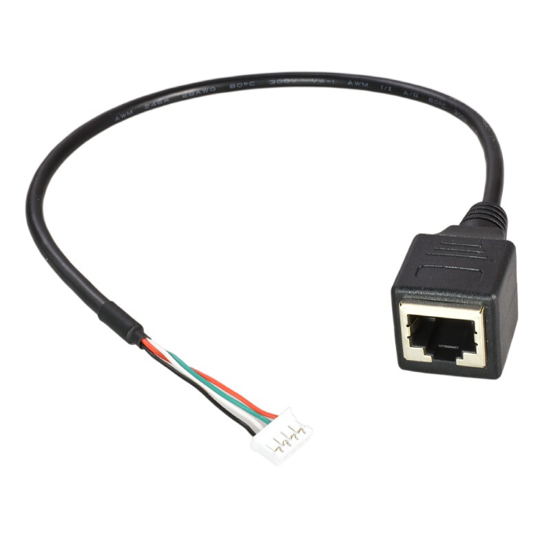 Network port to PH2.0/4pin white terminal to RJ45 network female head to 1. 25mm4p terminal touch screen line