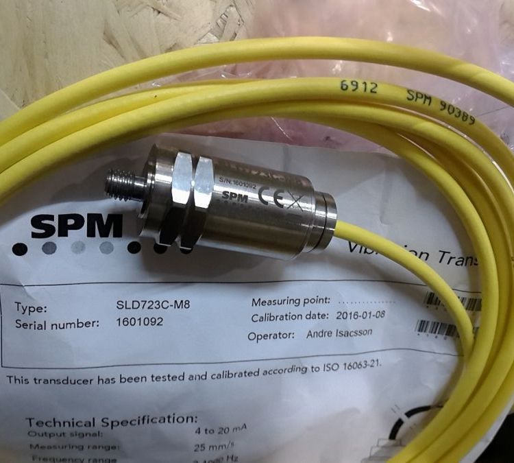 现货瑞典SPM变送器振动监测装置脉冲传感器VMM-20