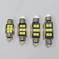 Автомобильная светодиодная лампа для чтения двойной наконечник 3030 6SMD 31mmm36mm39 mm41 mm новая пружина двойной заострение декодирования