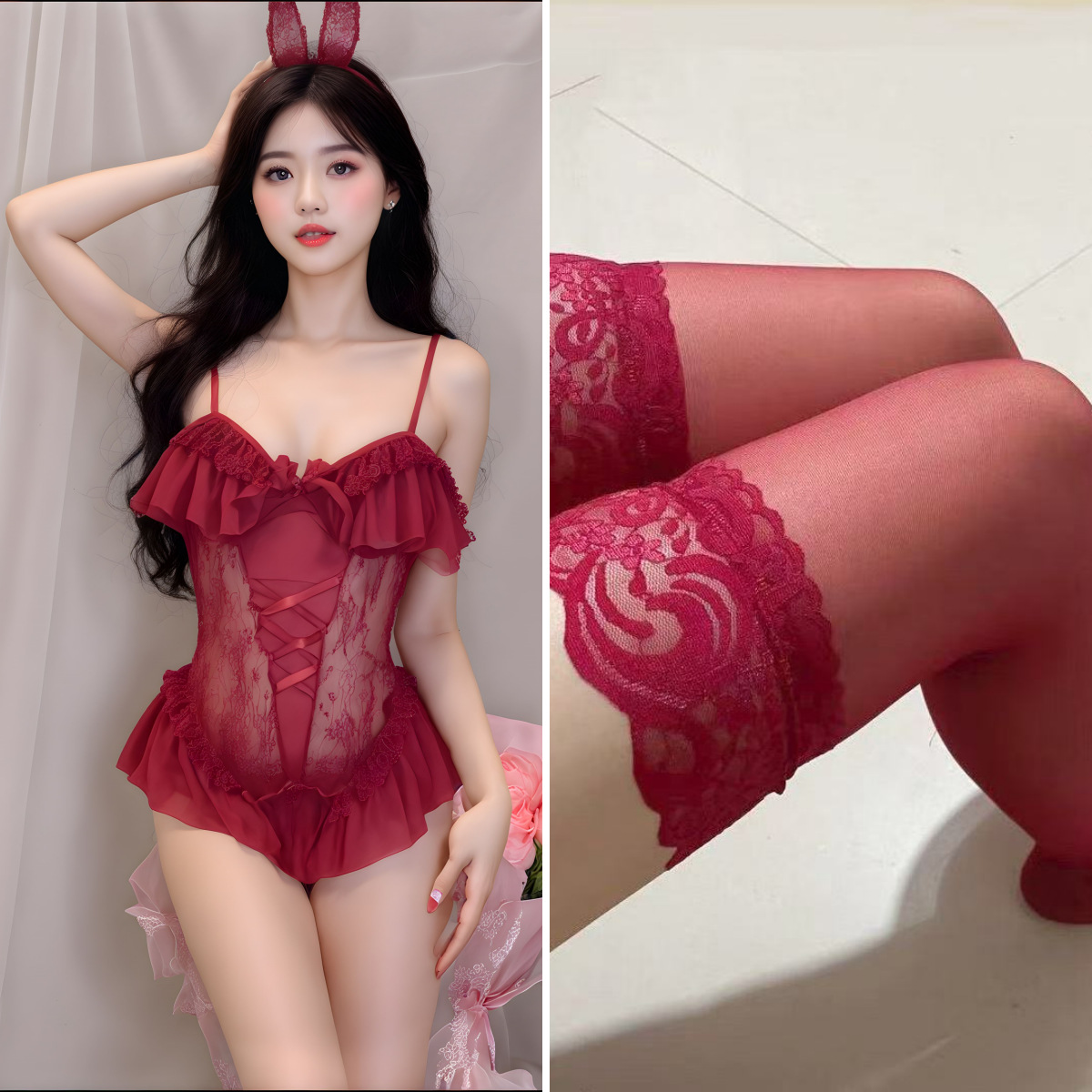 빨간 양복 + 빨간 스타킹