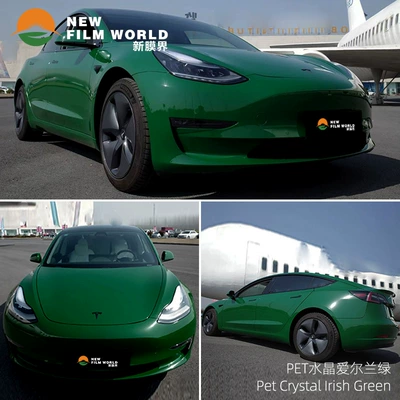 Super bright crystal series car Automotive Film - crystal-irish-green