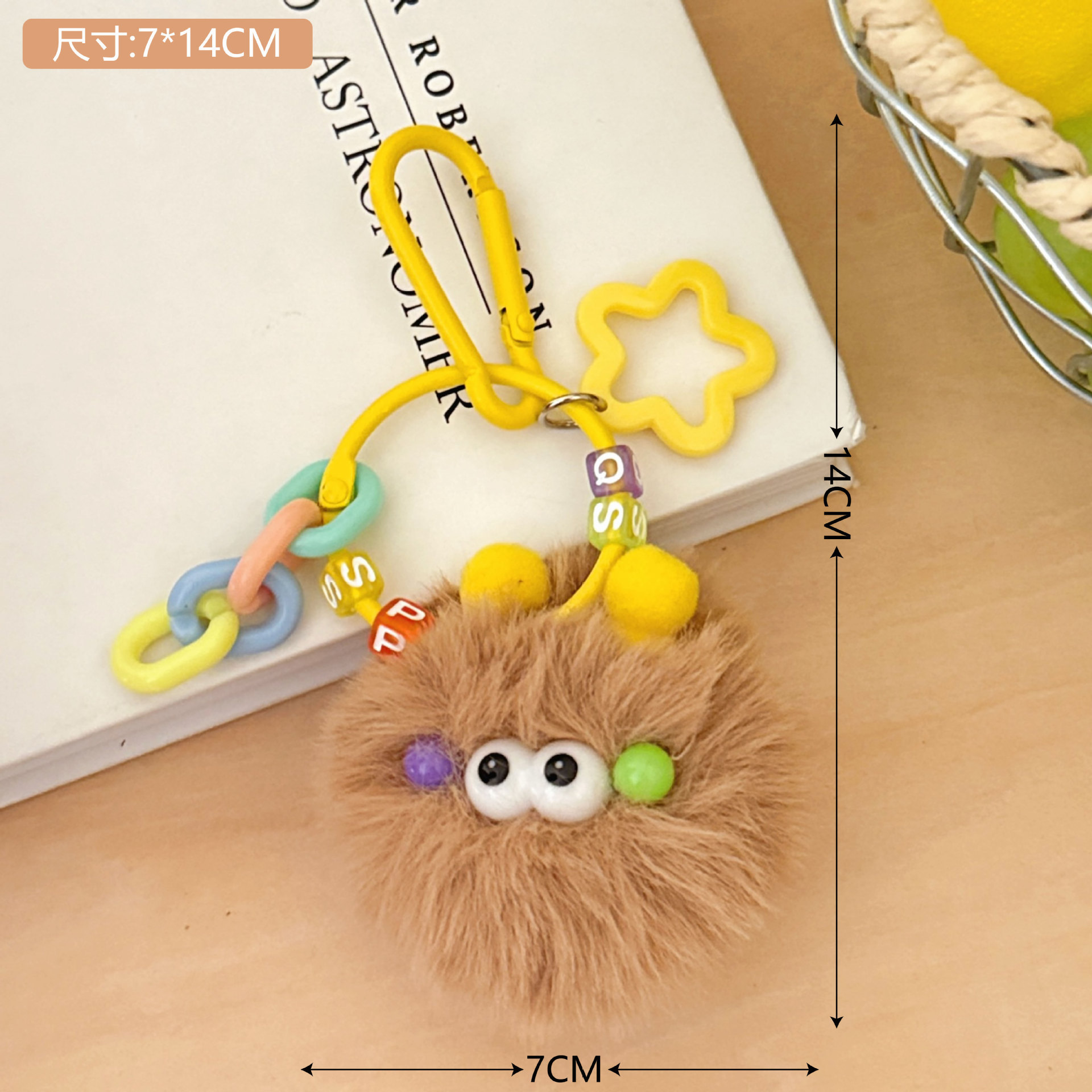 Creativo bolso de peluche muñeca colgante llavero de automóvil colgante universal chica corazón bolso de peluche colgante mayorista