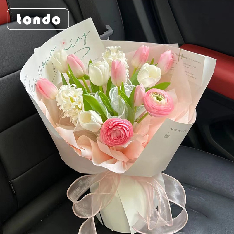 Herramienta para envolver ramos de flores en espiral rápida para el Día de la Madre, herramienta especial para envolver jarrones de floristería al por mayor