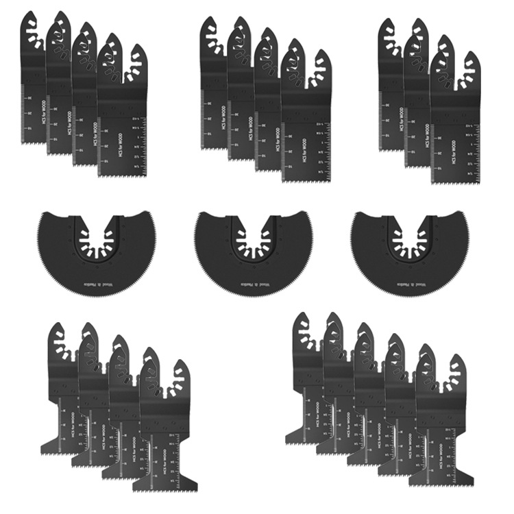 23件万用宝锯片开口型修边机家用木工金属锯片 快装接头