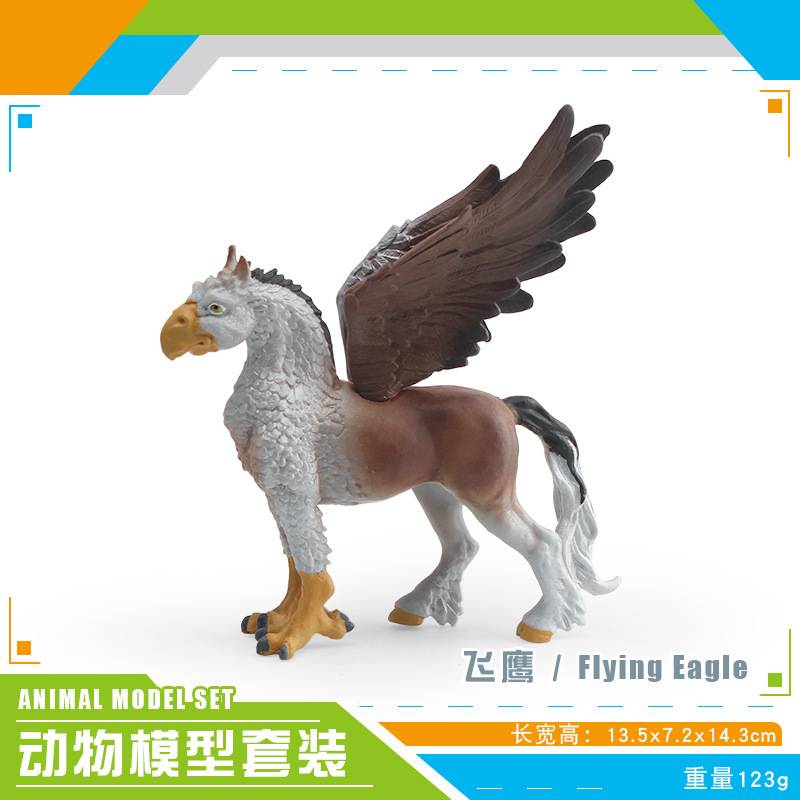 Simulación transfronteriza mitología occidental modelo de bestia marino hombre de nieve de hielo espada diente tigre monstruo hombre lobo decoración juguetes