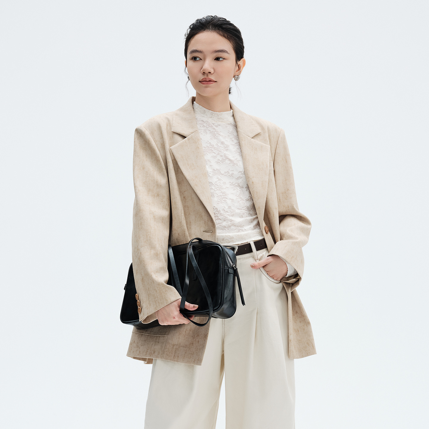 2026 Spring New Arrival: Stylish and High-End Single-Breasted Suit Jacket for Women, Elegant and Vintage Style