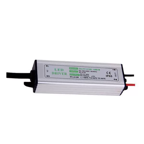 Гарантия 2 года DC12-24V 20W 600mA драйвер светильника постоянного тока, 10-проводная схема, 2 выхода
