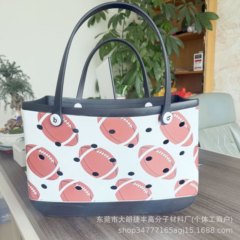 欧米の大型EVAビーチバッグ多機能収納バッグ女性用ハンドバッグDIY穴バッグ大容量スポット|undefined
